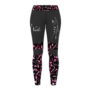 Latest Nail Artist Legging Custom Nail Salon Uniform Manicurist Gift