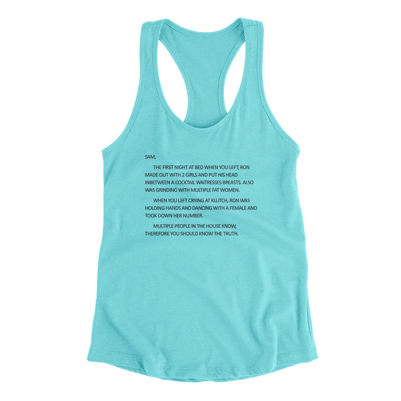Letter To Sam Women's Racerback Tank
