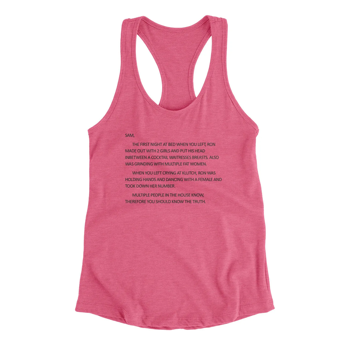 Letter To Sam Women's Racerback Tank