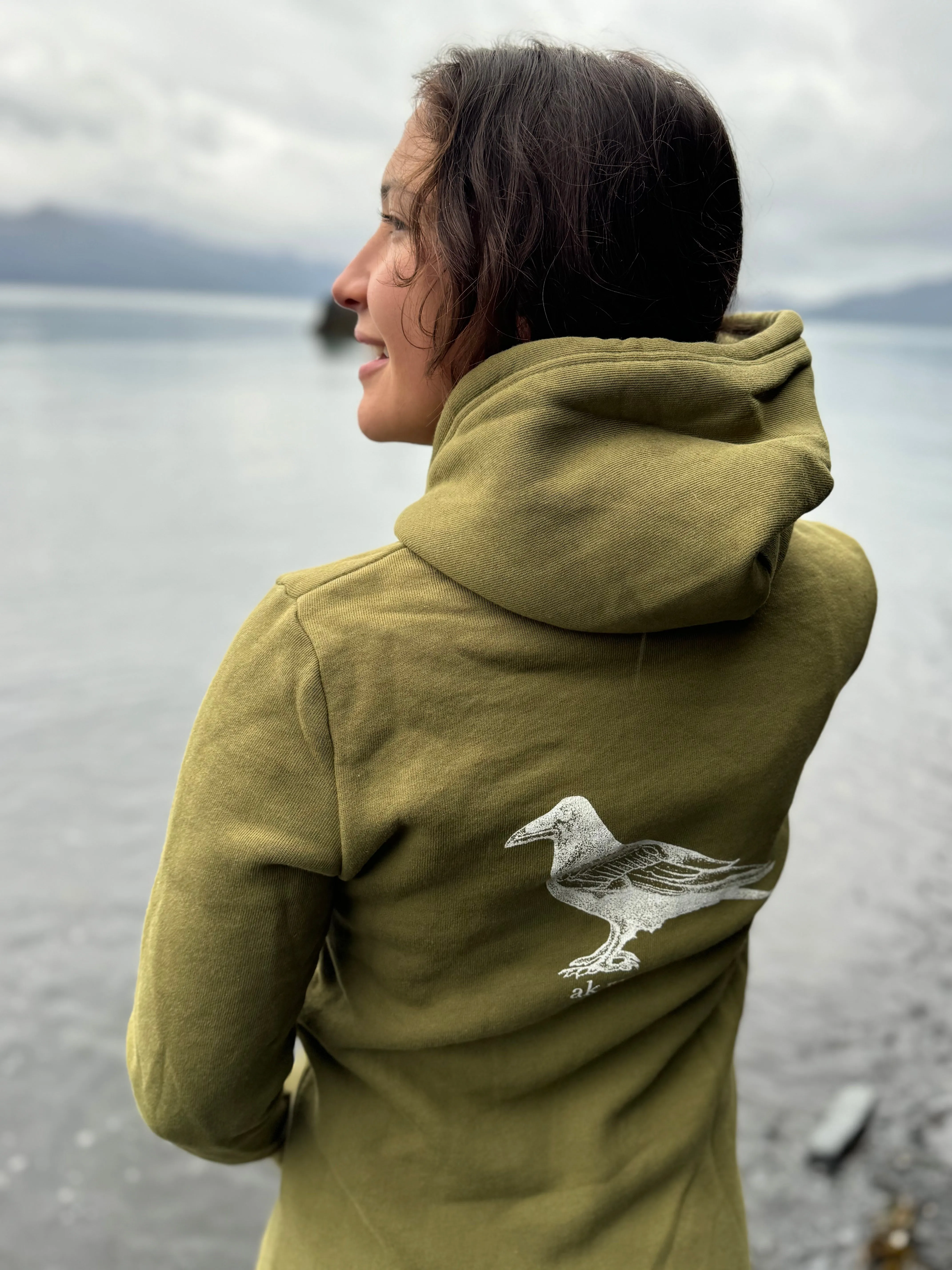 Lichen AK Raven 50/50 Blend Zipped Hoody $69.00