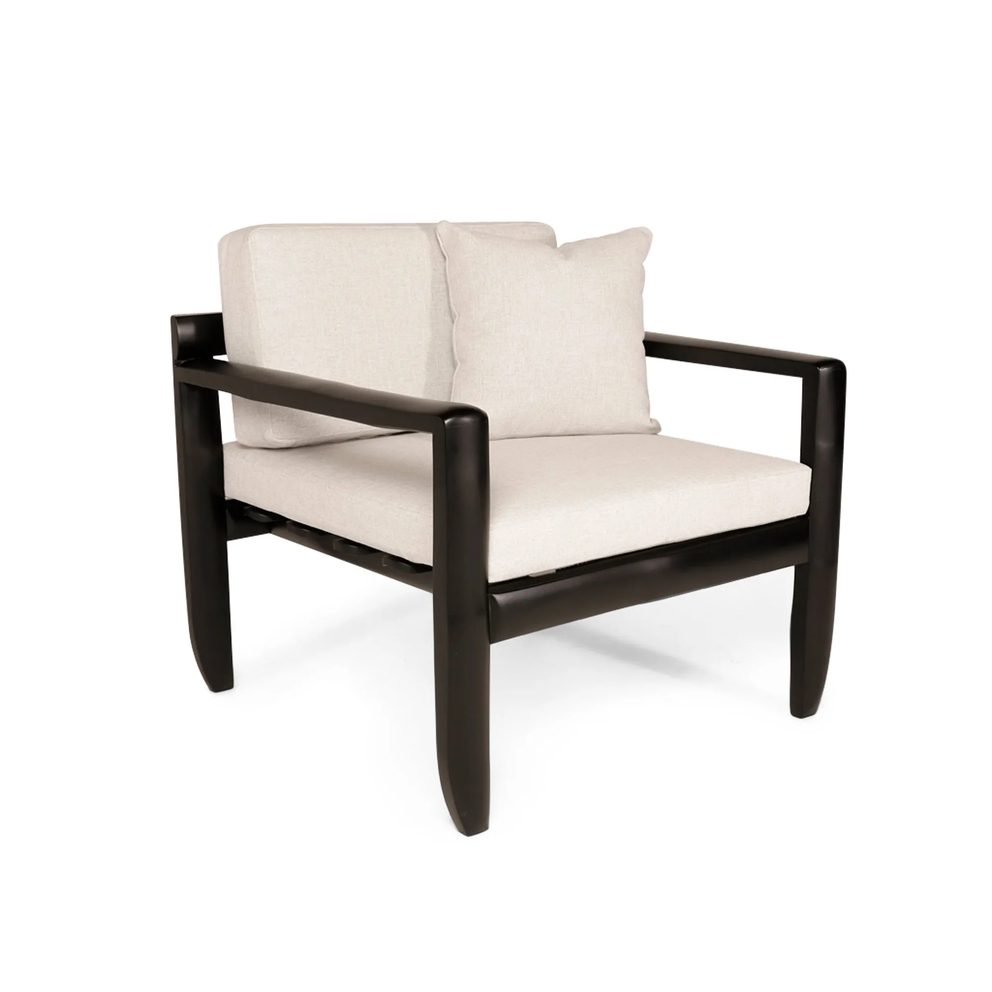 Lincak Bamboo Chair in Matte Black