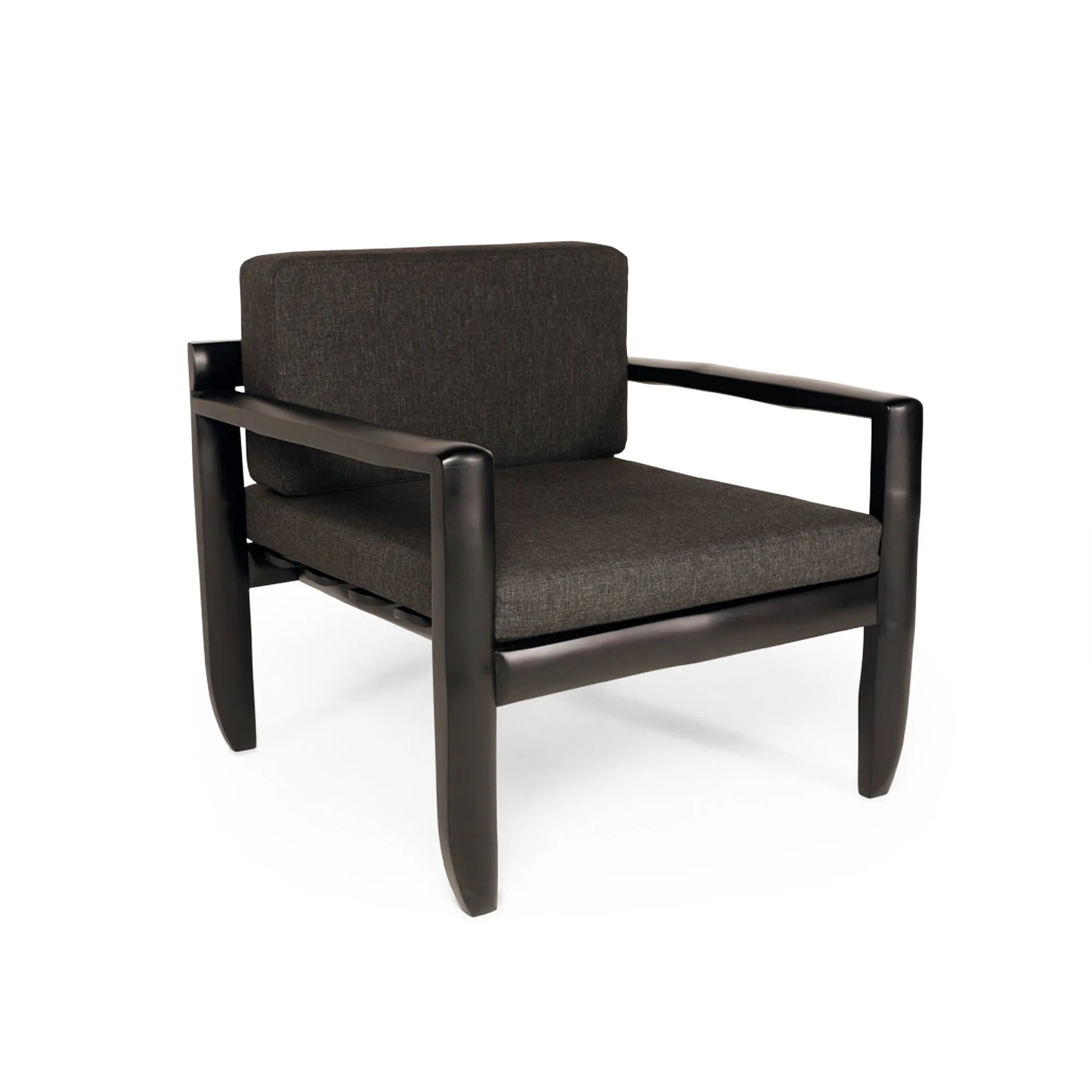Lincak Bamboo Chair in Matte Black