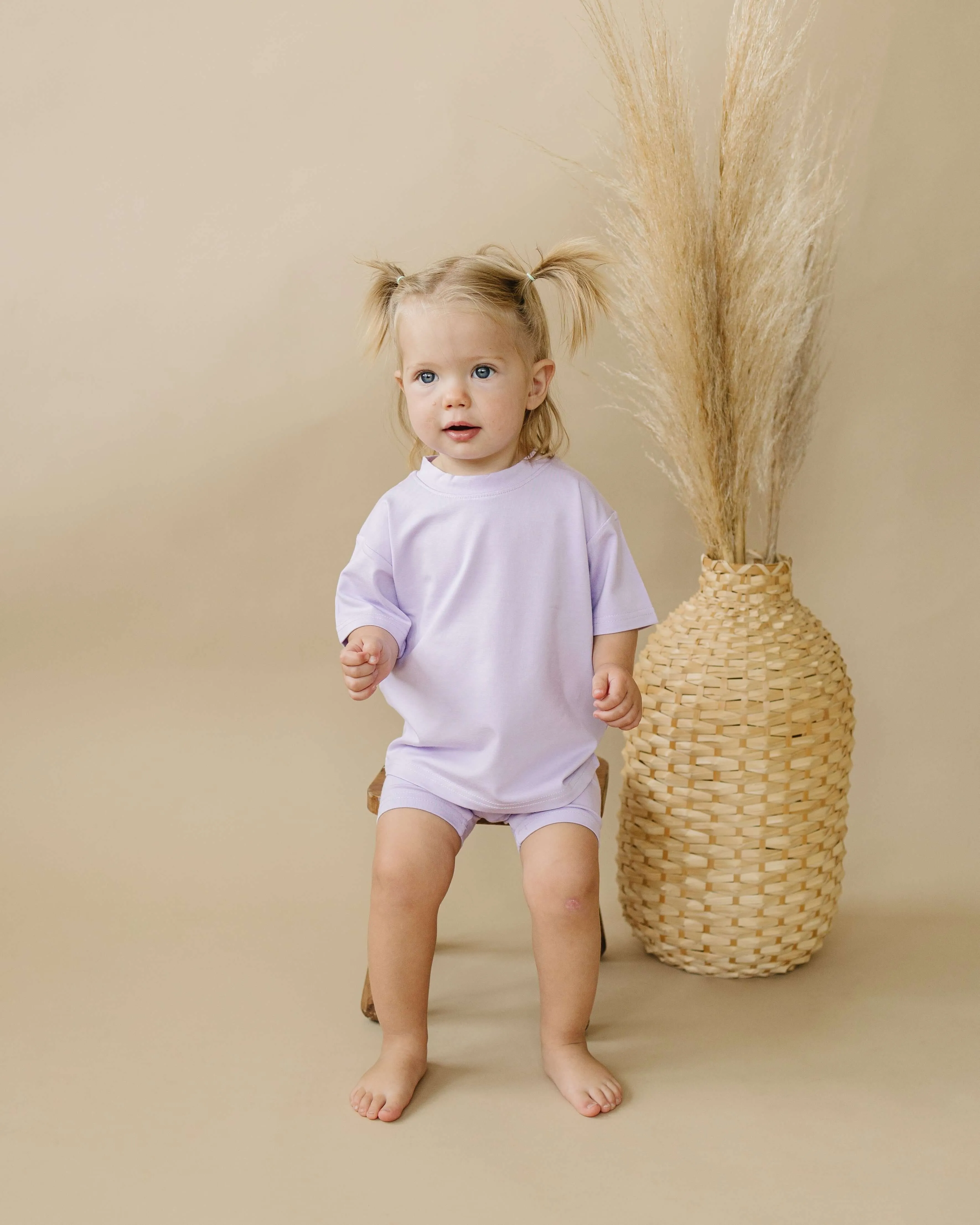 Little Joy Co. Bamboo Tee & Bike Shorts