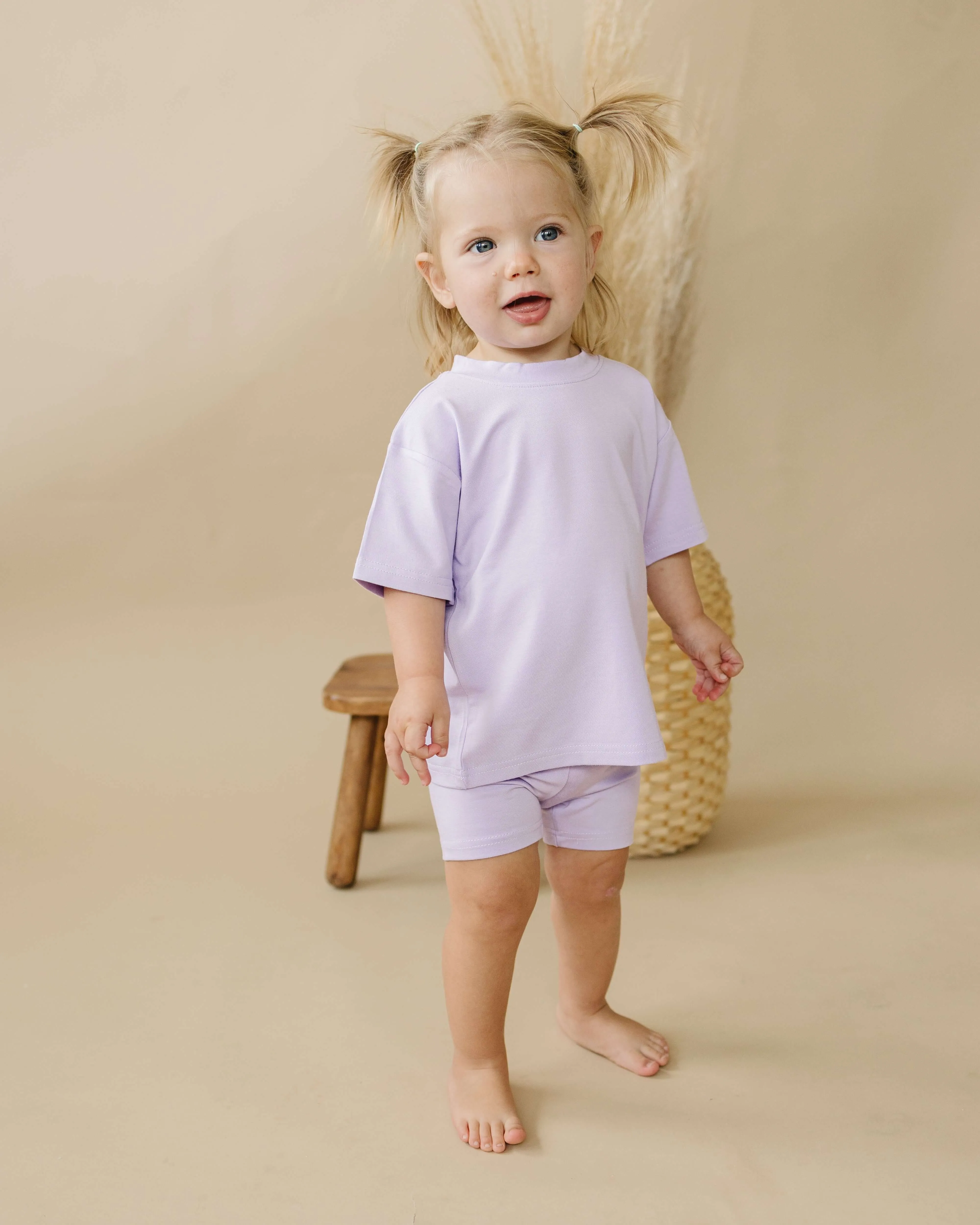 Little Joy Co. Bamboo Tee & Bike Shorts