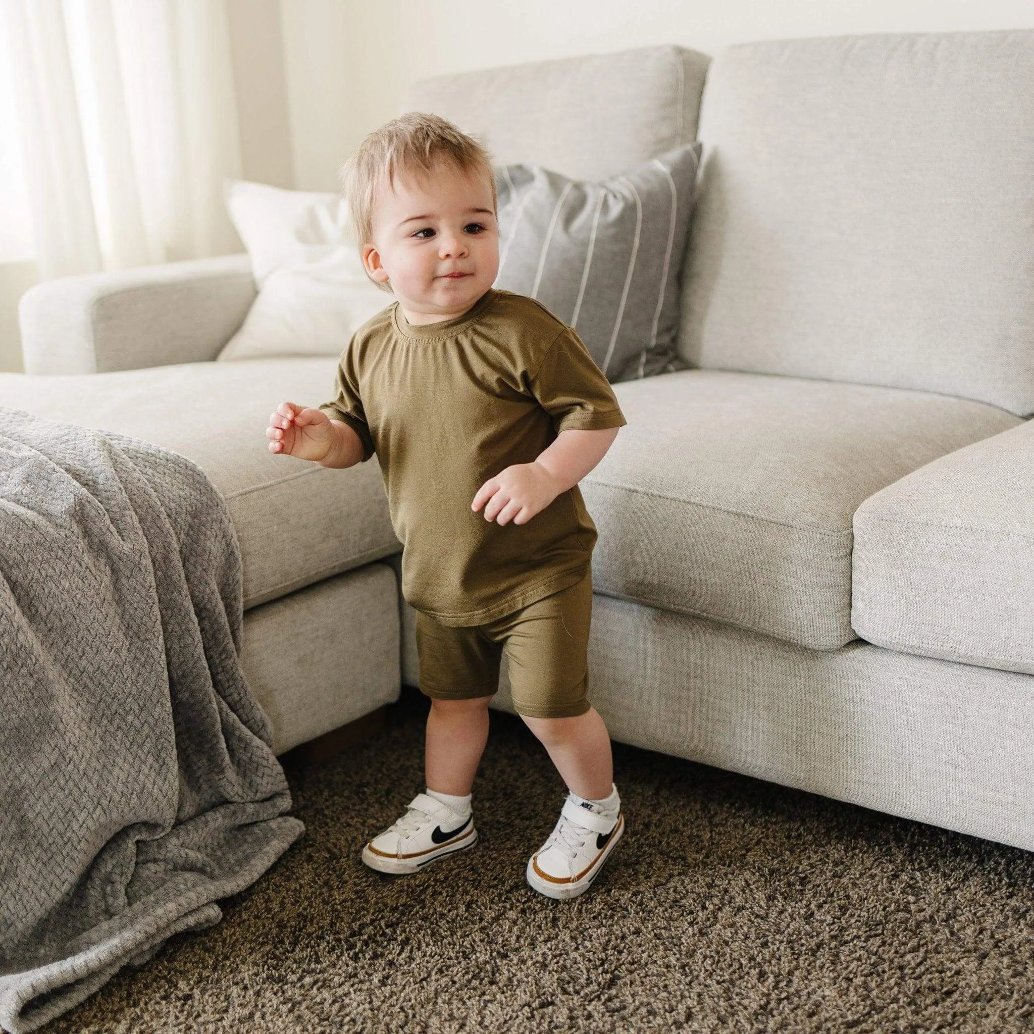 Little Joy Co. Bamboo Tee & Bike Shorts