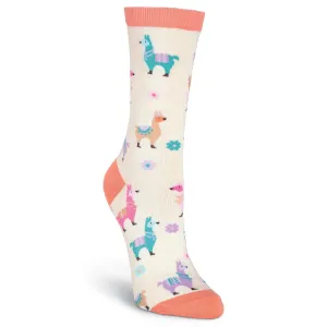 Llamas and Flowers Socks (Women’s)