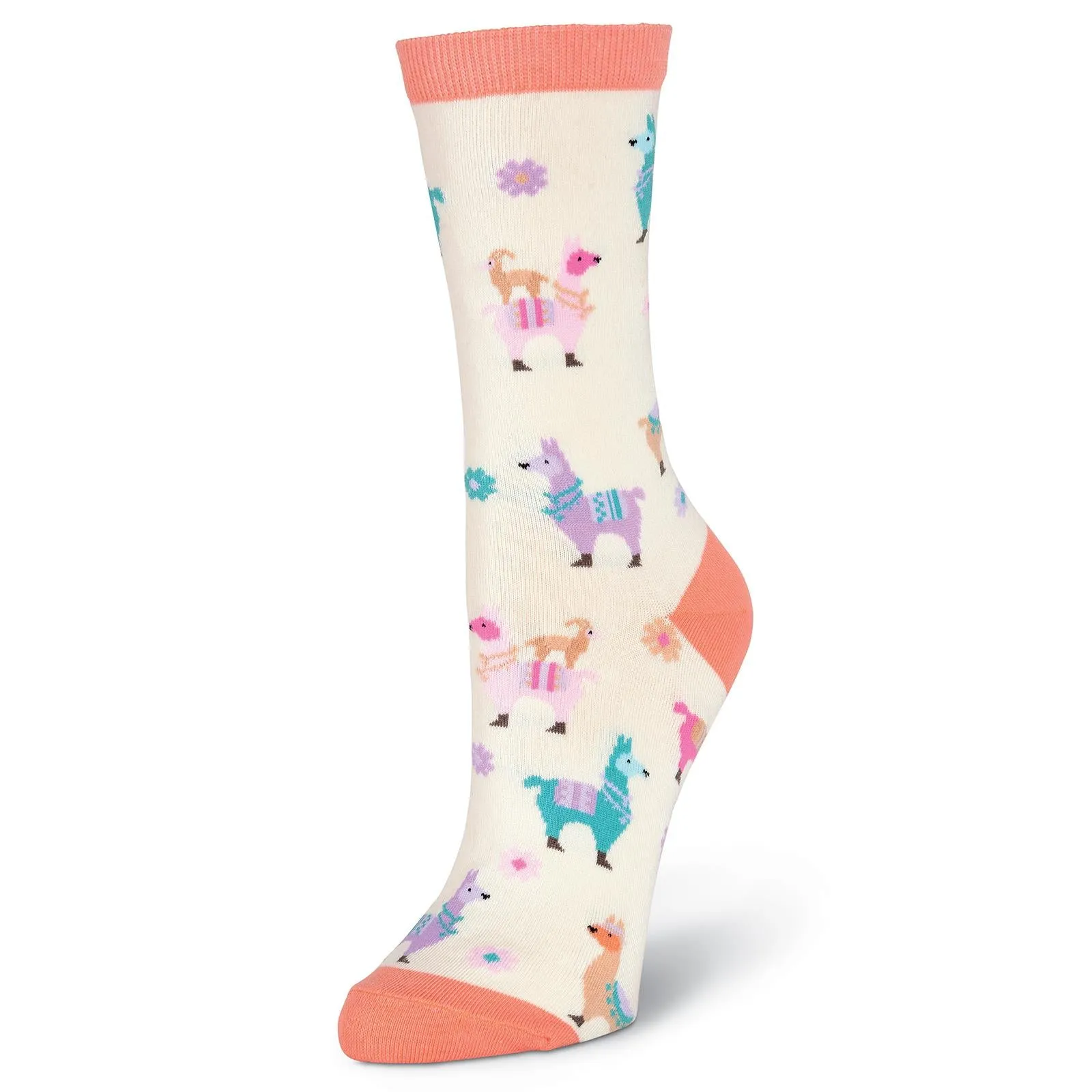 Llamas and Flowers Socks (Women’s)