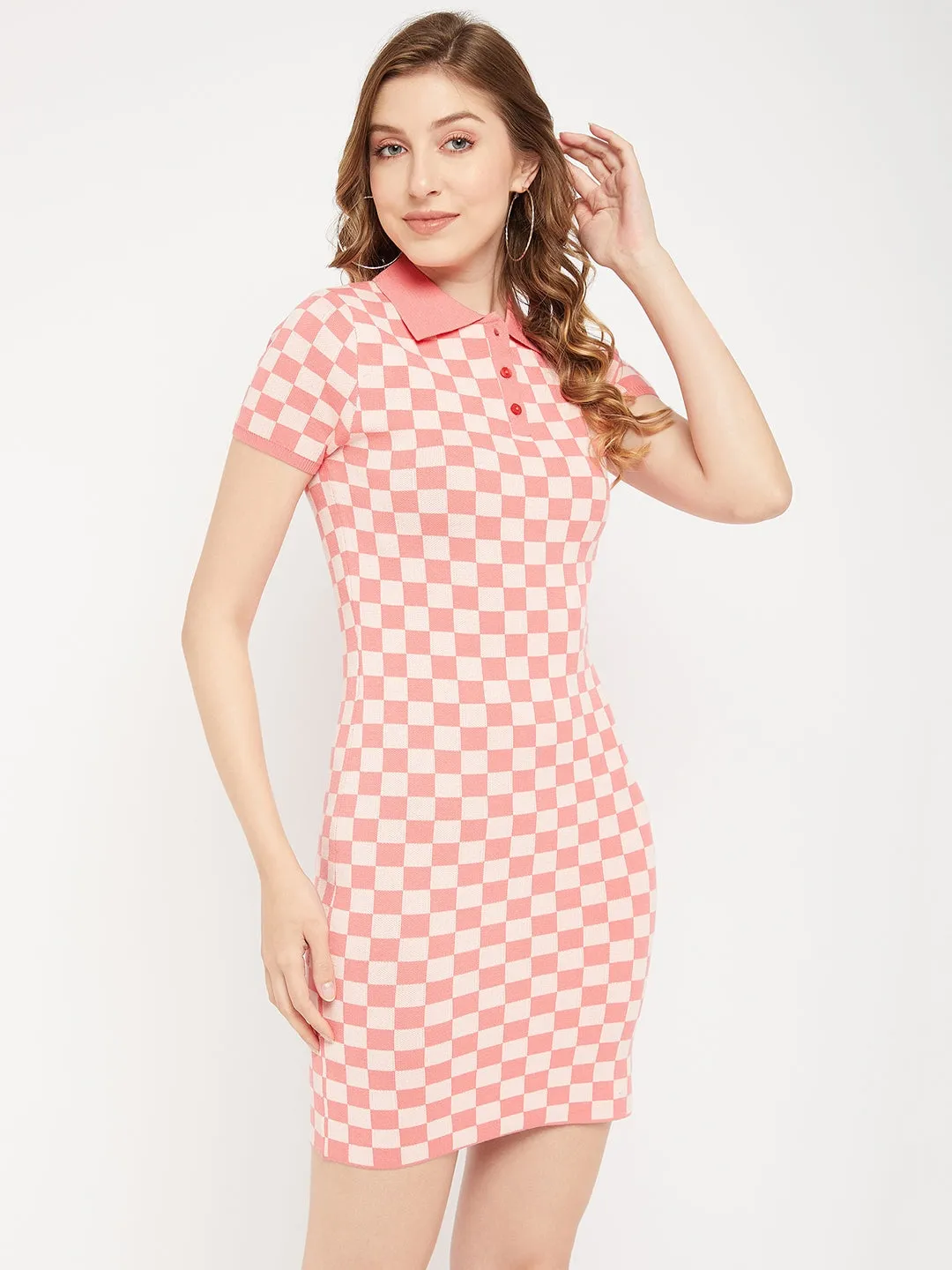 Madame Shirt Collar Bodycon Dress
