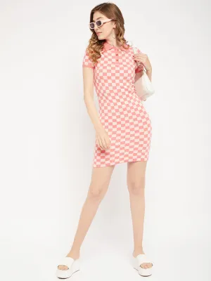 Madame Shirt Collar Bodycon Dress