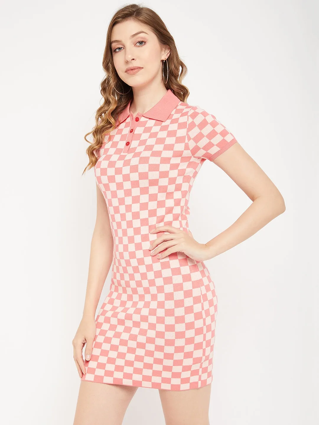 Madame Shirt Collar Bodycon Dress