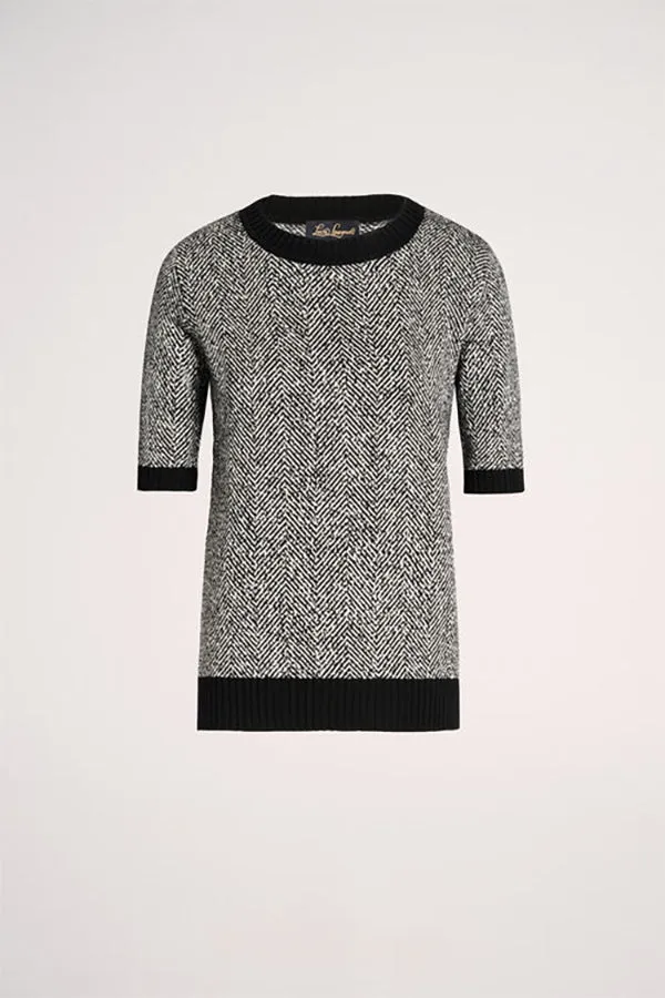 MADRIGALE CHEVRON SHORT SLEEVE PULLOVER