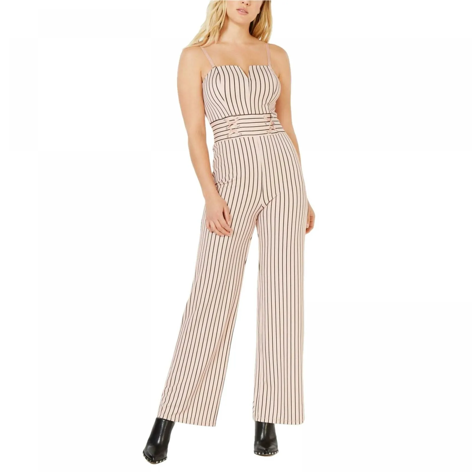 Material Girl Women's Lace Up Jumpsuit