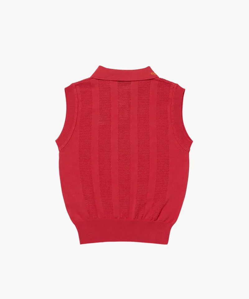 MCC Women's Collar Lettering Vest - 3 Colors