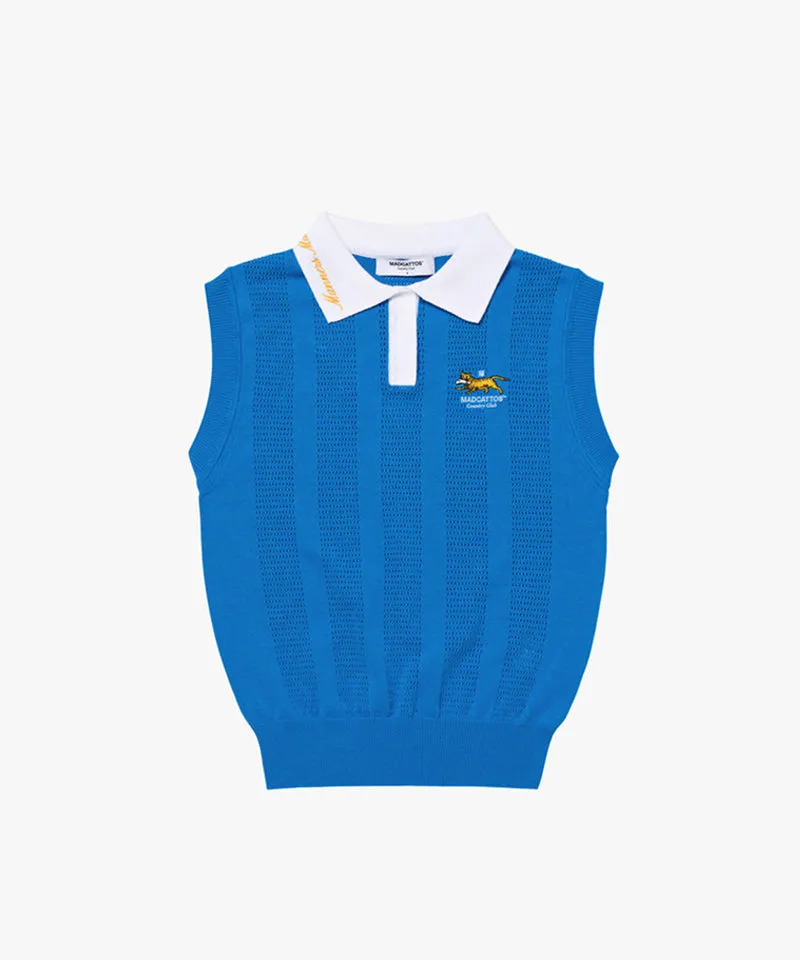 MCC Women's Collar Lettering Vest - 3 Colors