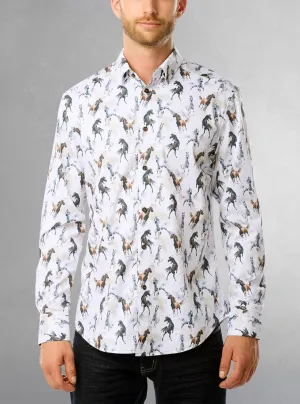 Men's casual long sleeve shirt