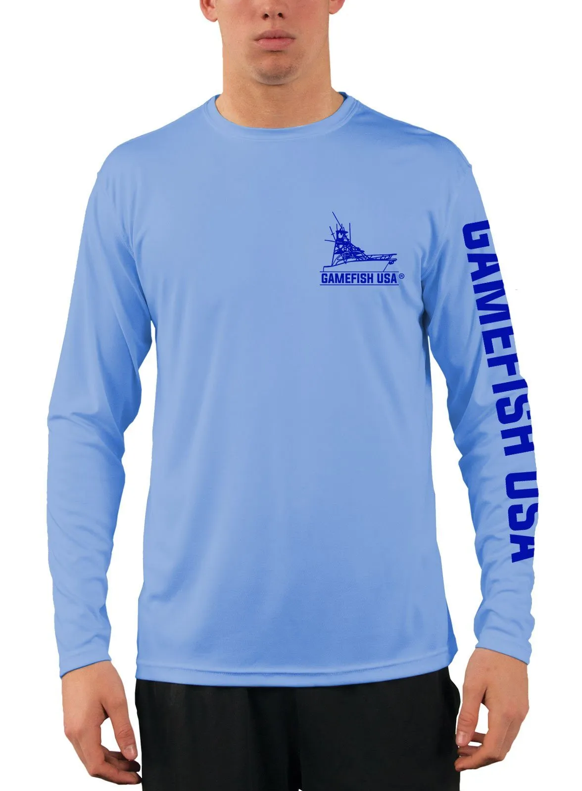 Men's UPF 50 Long Sleeve Microfiber Moisture Wicking Performance Fishing Shirt Mahi