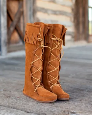 Minnetonka Front Lace Knee High Boot