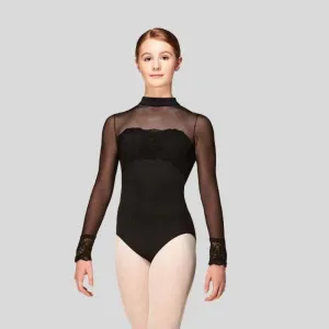 Mondor 3645 Mesh Long Sleeve Leotard - Adult