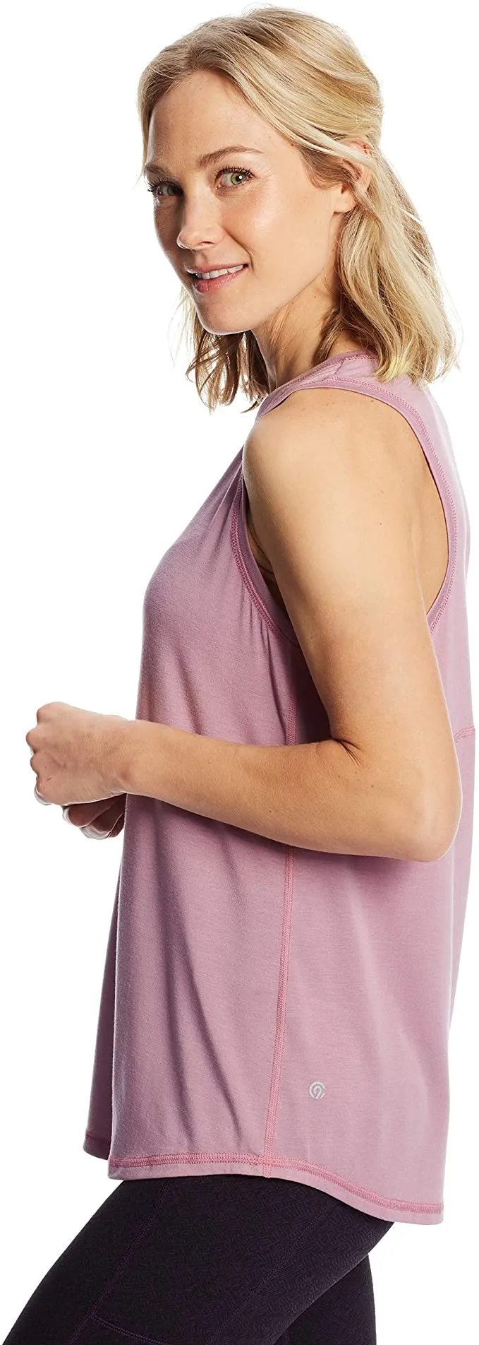 New C9 Champion Women's Active Tank, Lightweight ultras soft material, loose fit, Mauve, Sz L!