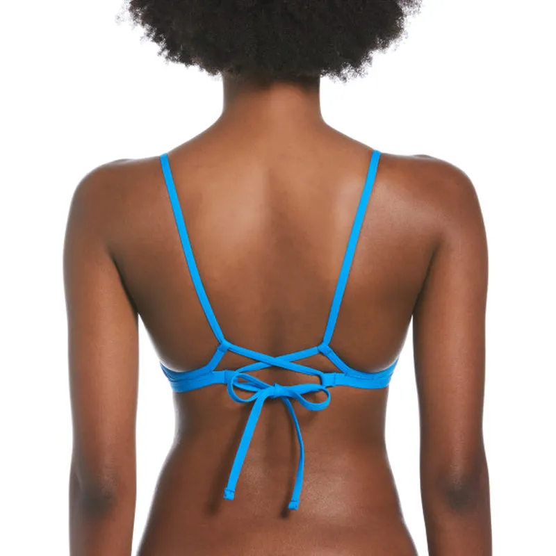 Nike - Hydrastrong Solid Tie Back Bikini Top (Photo Blue)