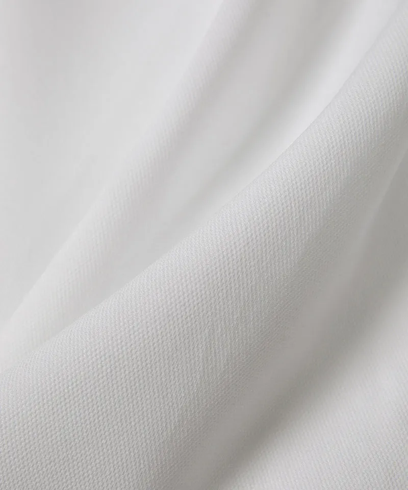 OBER Golf Cooling Combination Half Zip-Up T-Shirt - White