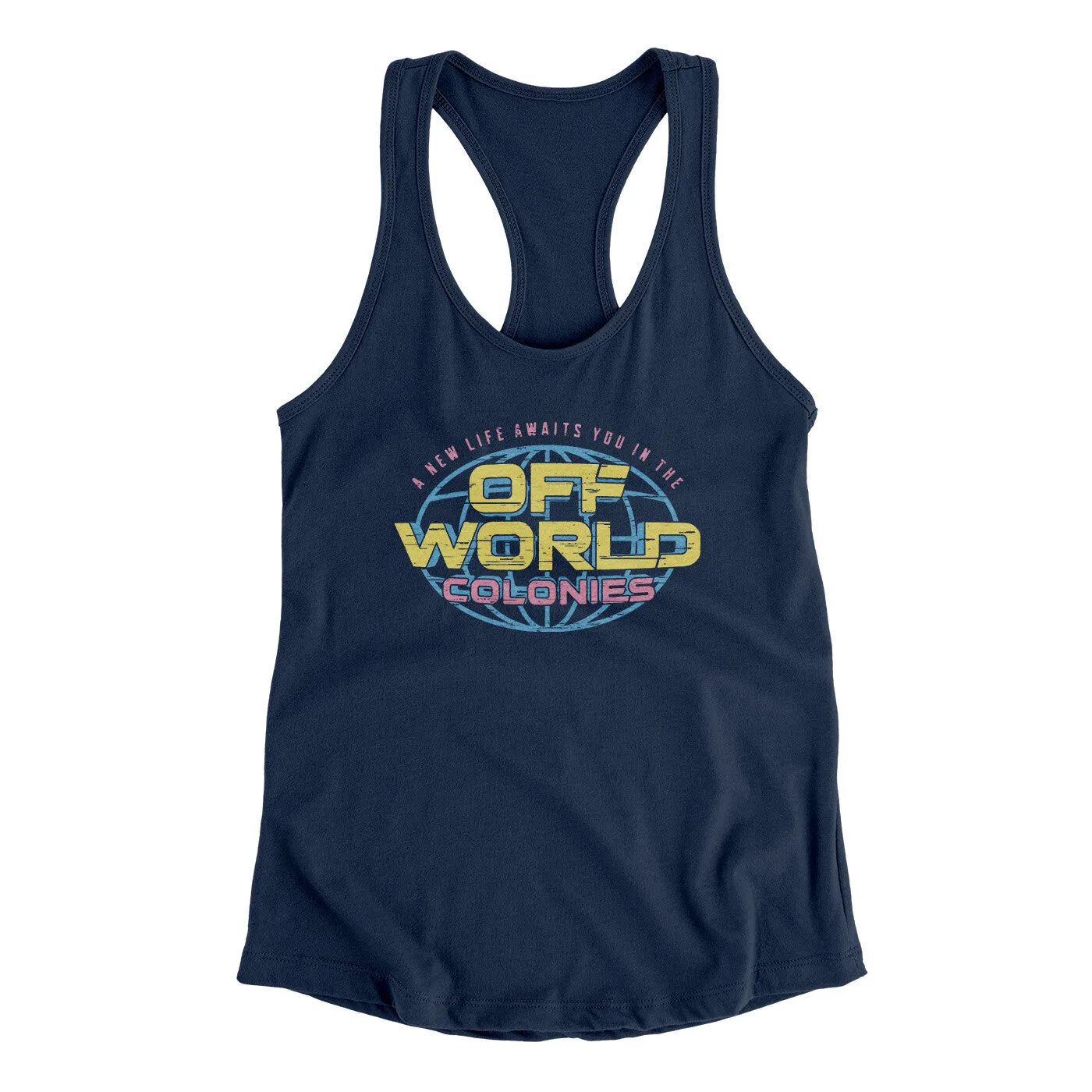Off World Colonies Women's Racerback Tank