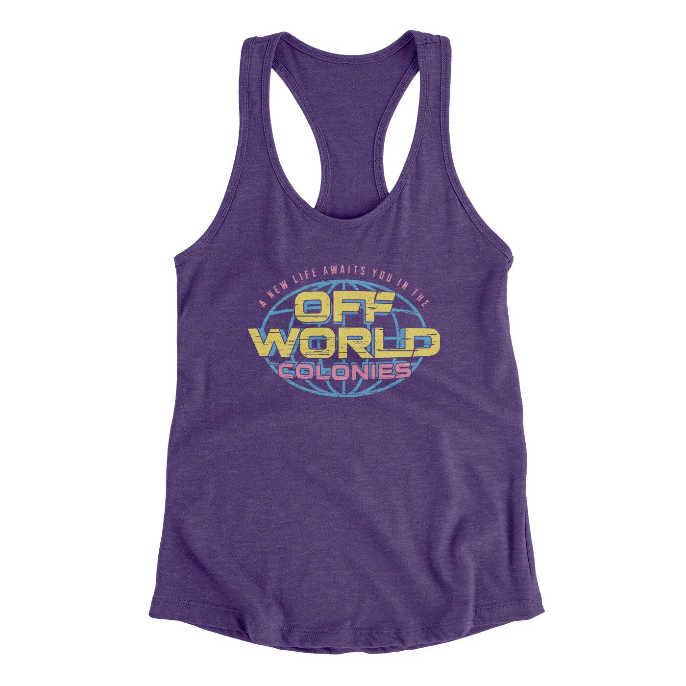 Off World Colonies Women's Racerback Tank