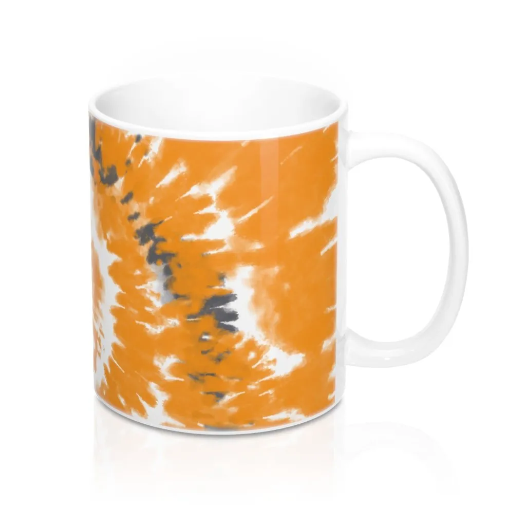 Orange & Grey Tie Dye Coffee Mug