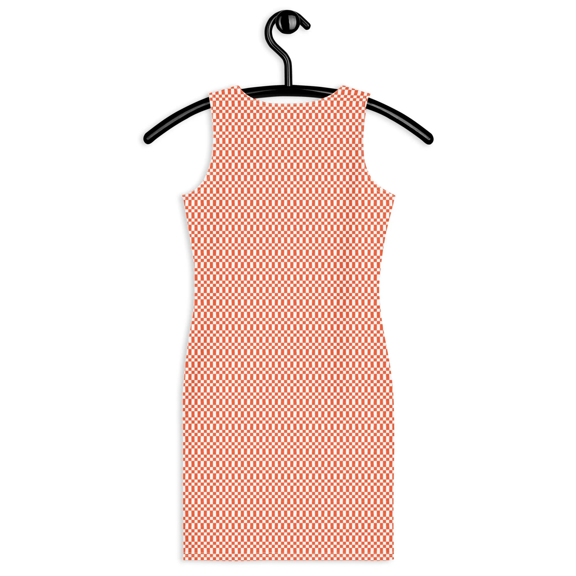 Orange Micro Checker Dress
