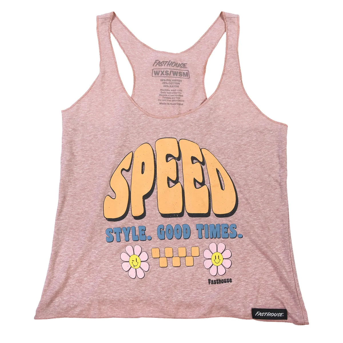 Peachy Keen Women's Crop Tank - Heather Peach