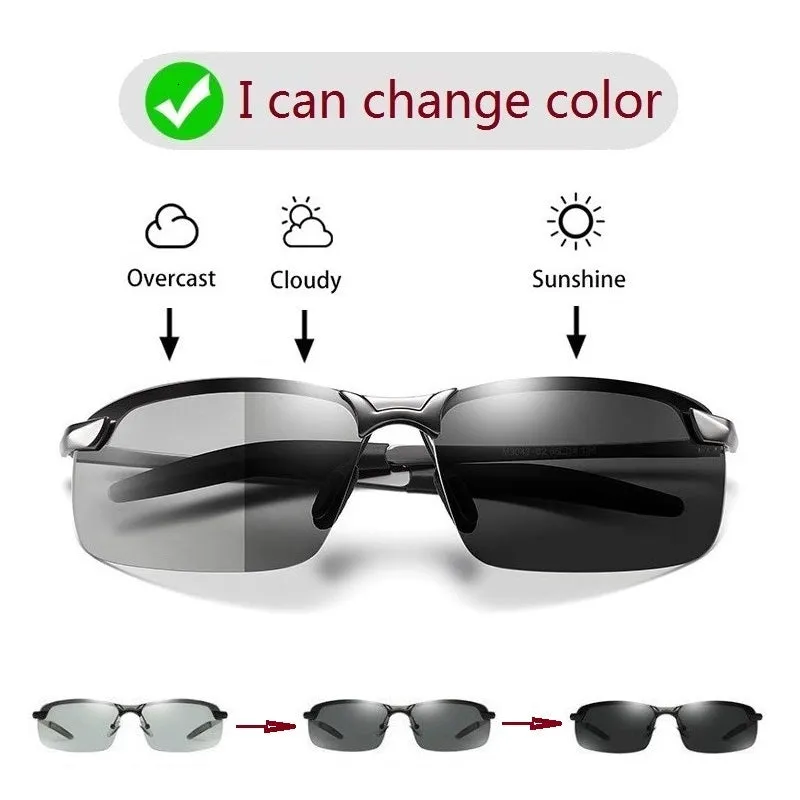 Photochromic Polarized Driving Chameleon Glasses