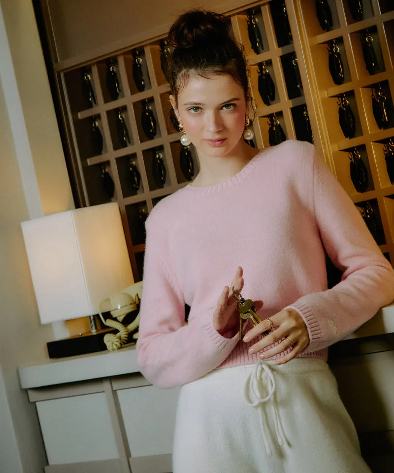 PIV'VEE Cashmere Pullover - Bubble Pink