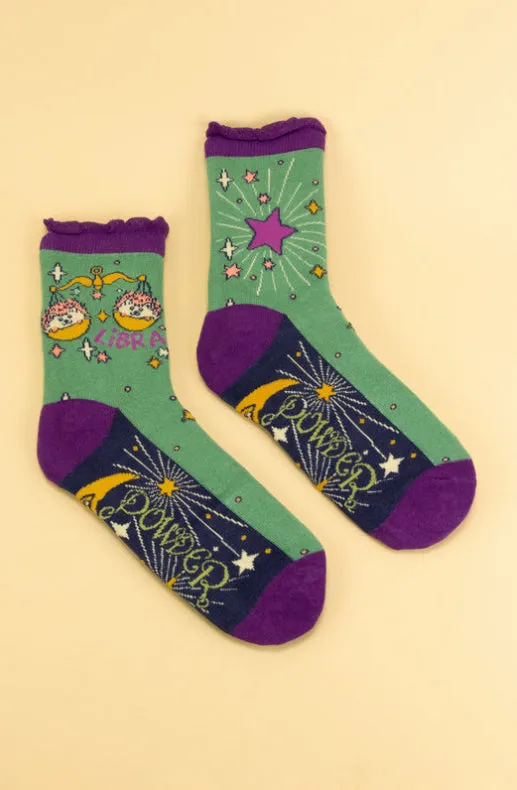 Powder Libra Zodiac Ankle Socks