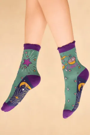 Powder Libra Zodiac Ankle Socks