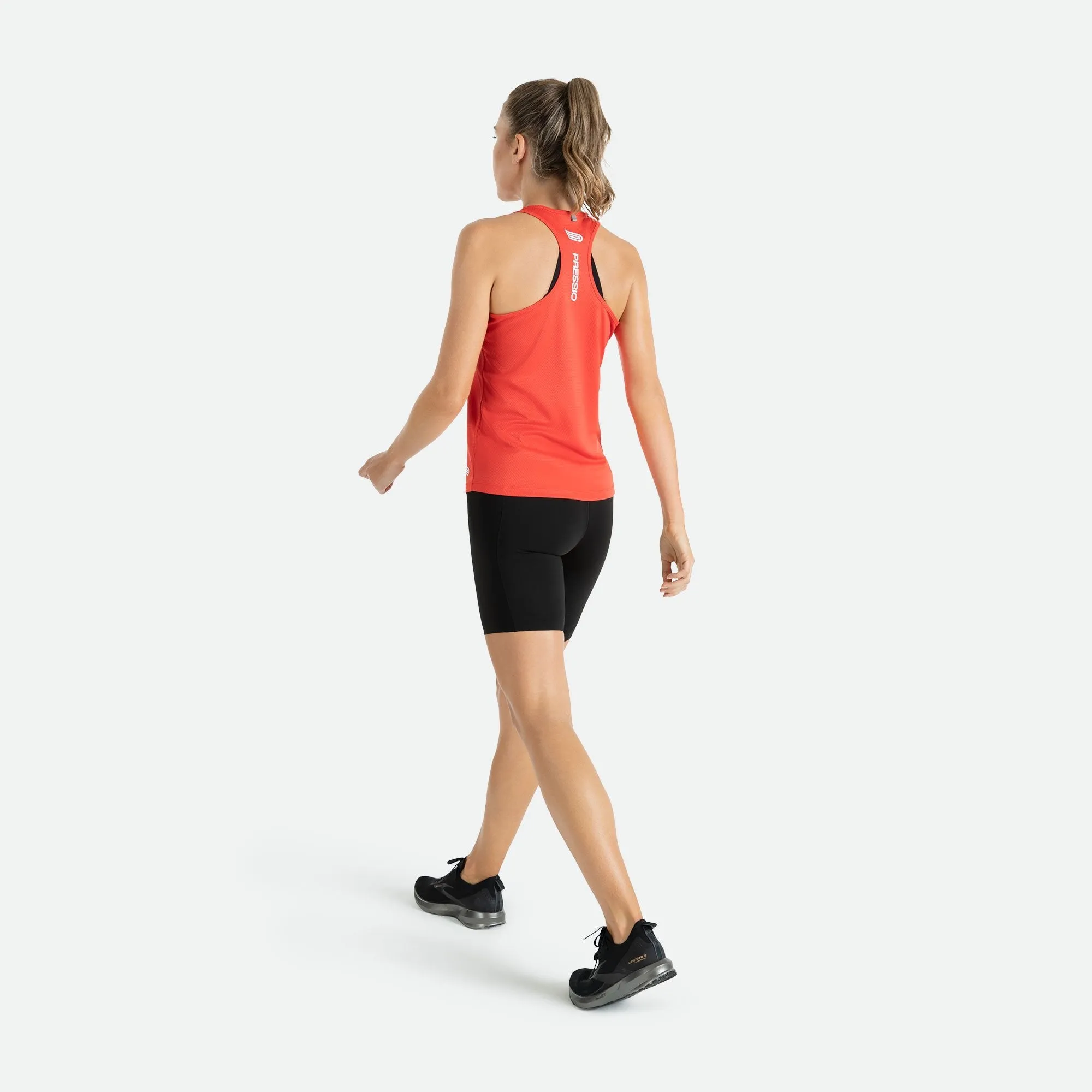 Pressio Women's Hapai Singlet - Razorback