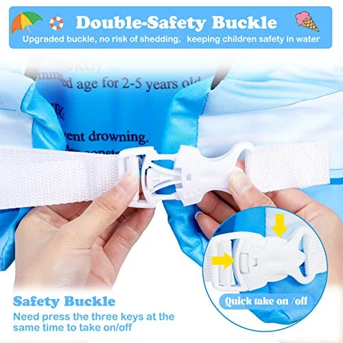 Puddle Beach Jumper, Jurmikey Toddler Swim Vest Jacket for 30-66 Pounds Boys & Girls, Children’s Training Jumper for Beach/ Pool/See (Beiji)