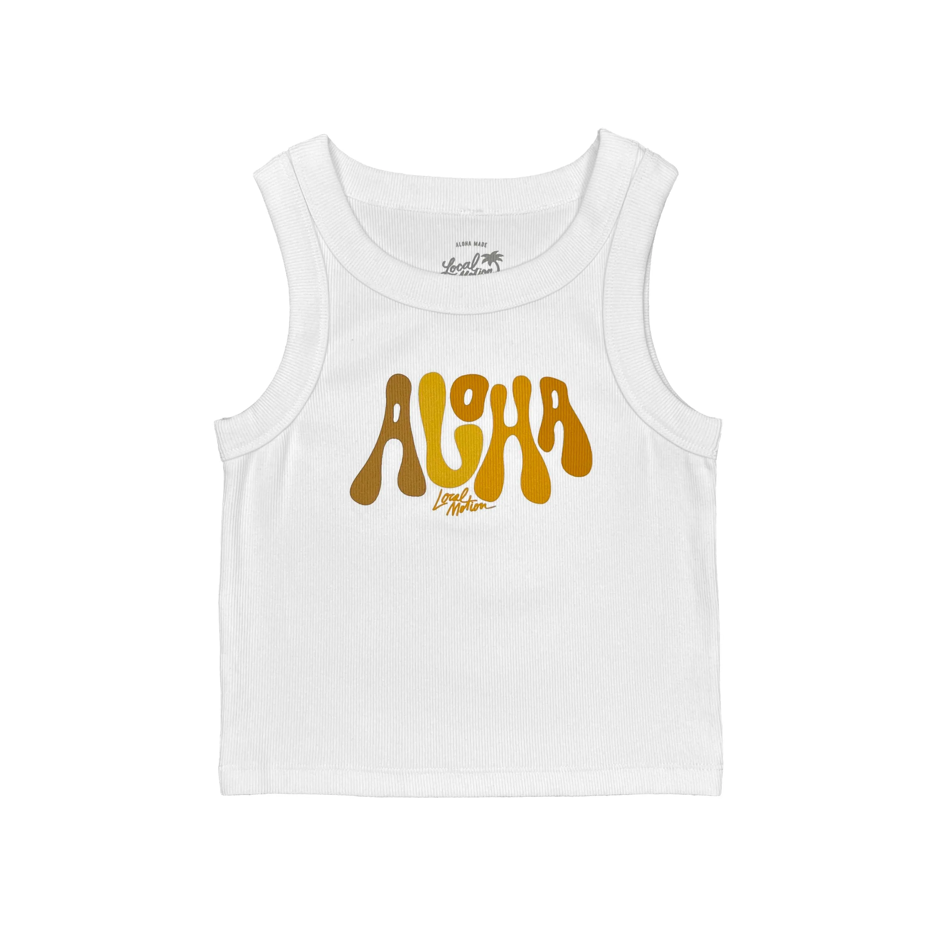 PUFFY ALOHA RIB CROP TANK