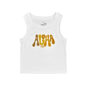 PUFFY ALOHA RIB CROP TANK