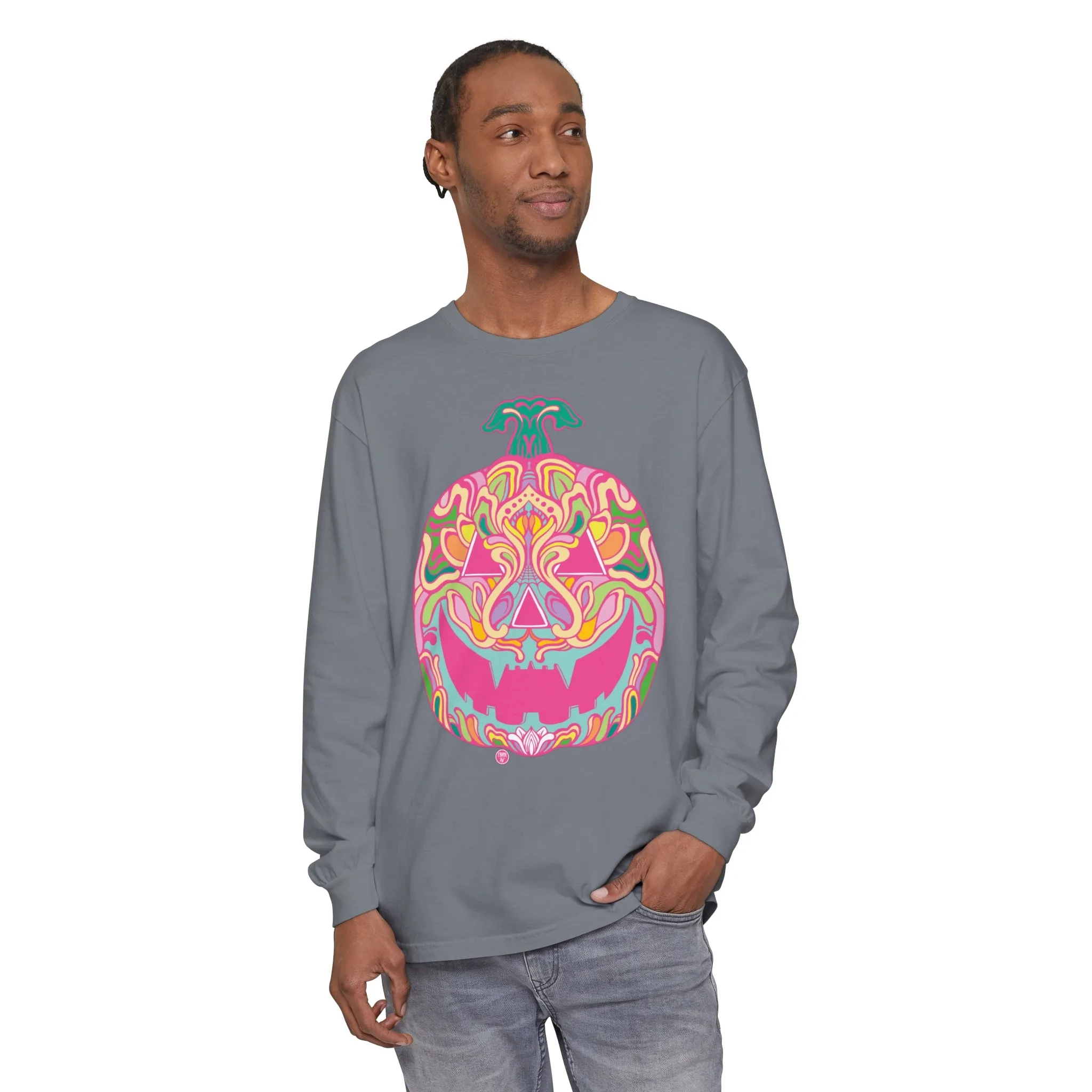 Pumpkinhead (CANDY) by Chaya Av Unisex Long Sleeve T-Shirt (16 Colors Available)