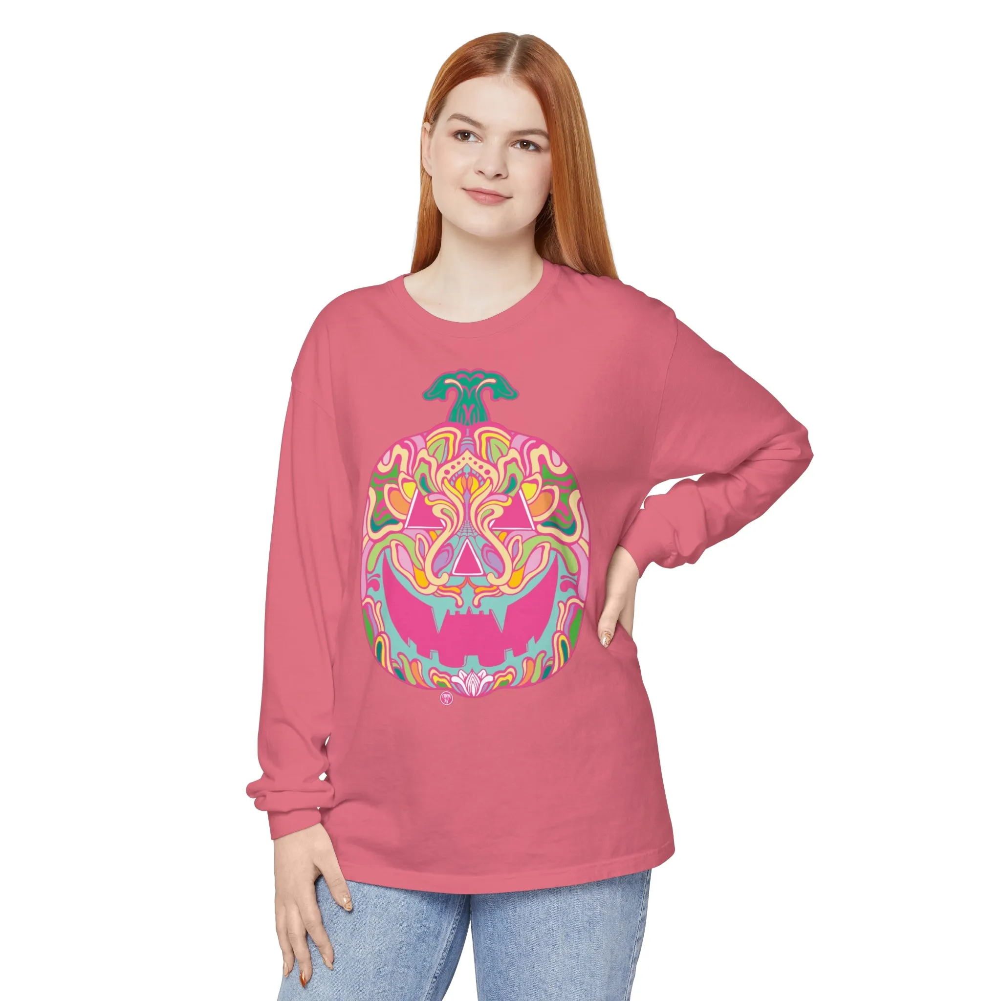Pumpkinhead (CANDY) by Chaya Av Unisex Long Sleeve T-Shirt (16 Colors Available)