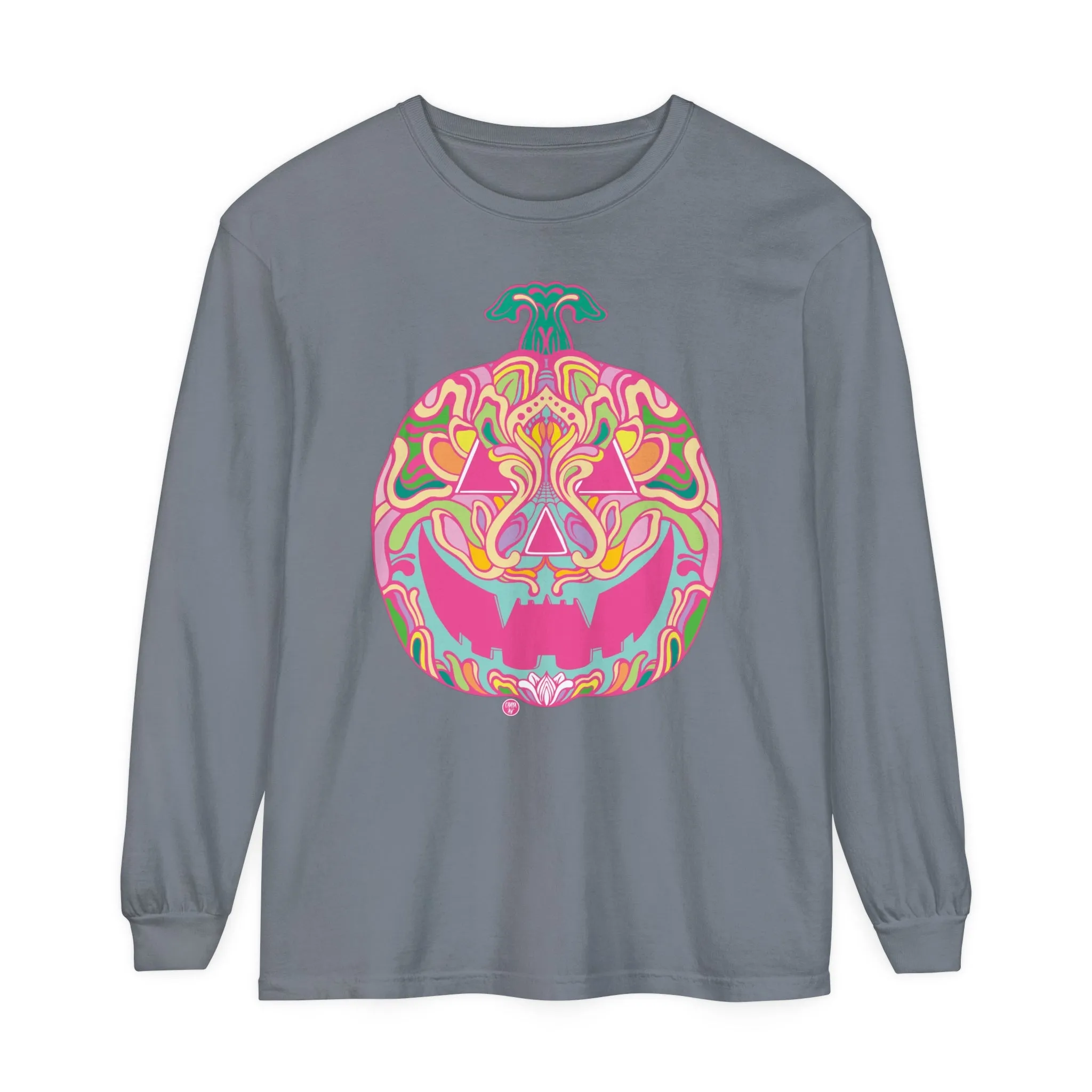 Pumpkinhead (CANDY) by Chaya Av Unisex Long Sleeve T-Shirt (16 Colors Available)