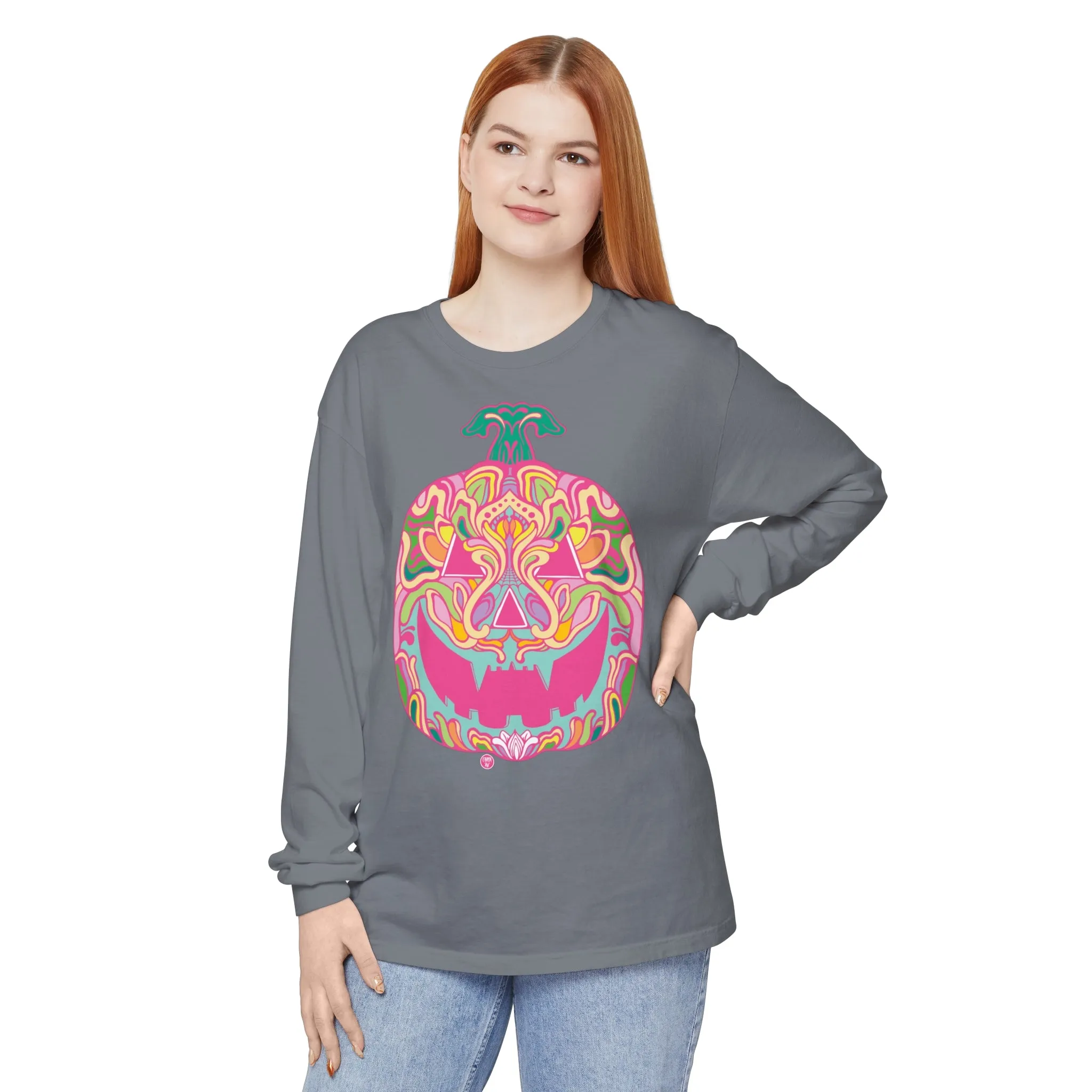 Pumpkinhead (CANDY) by Chaya Av Unisex Long Sleeve T-Shirt (16 Colors Available)