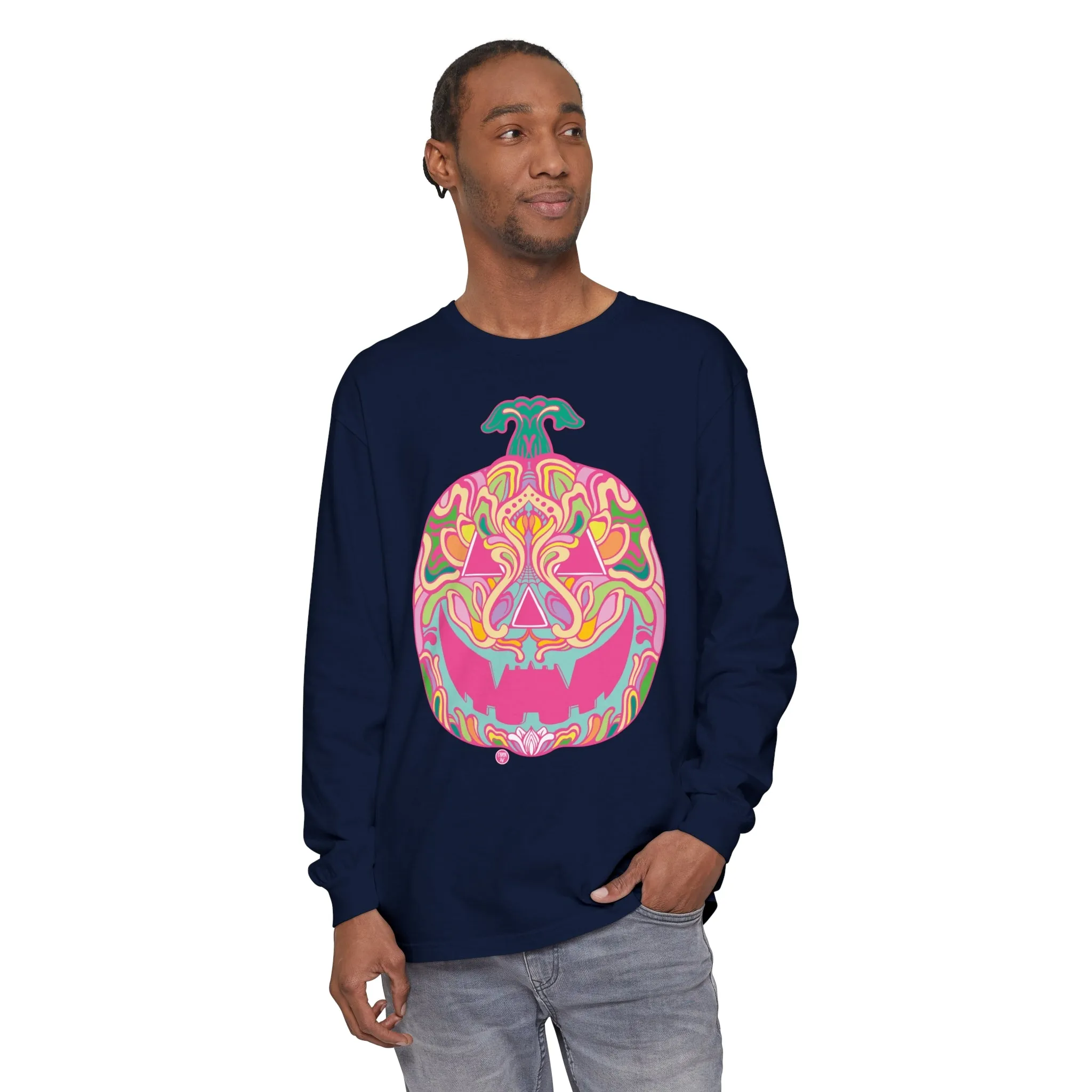 Pumpkinhead (CANDY) by Chaya Av Unisex Long Sleeve T-Shirt (16 Colors Available)