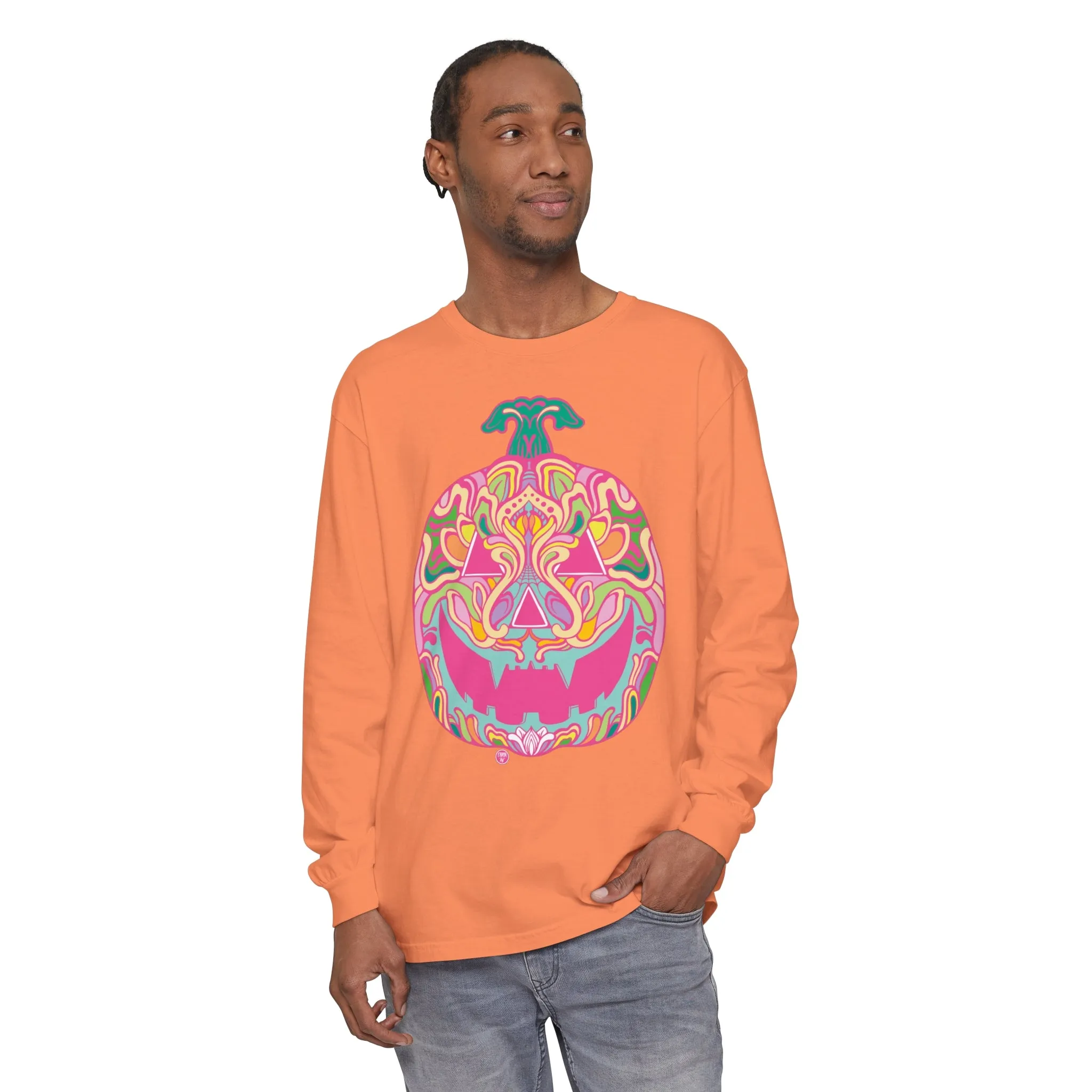 Pumpkinhead (CANDY) by Chaya Av Unisex Long Sleeve T-Shirt (16 Colors Available)