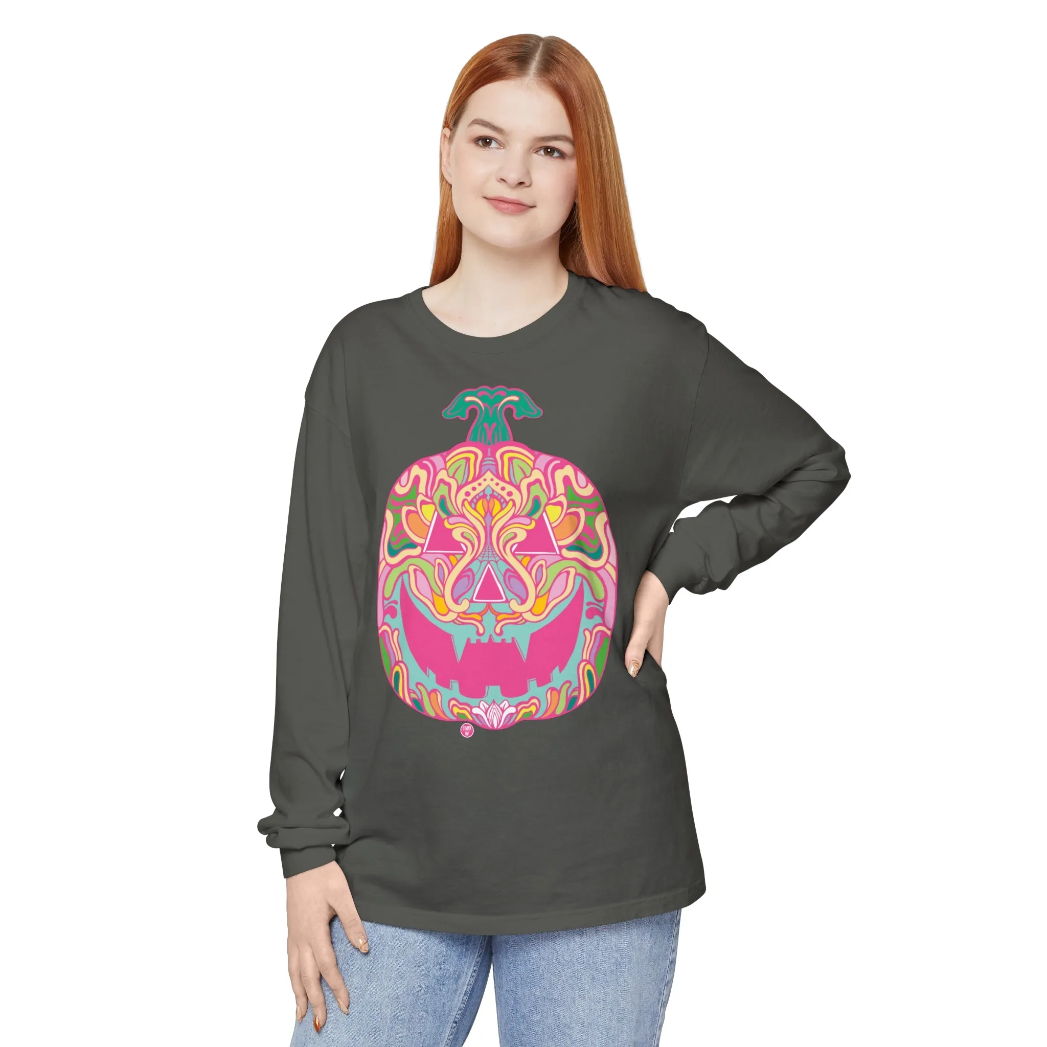 Pumpkinhead (CANDY) by Chaya Av Unisex Long Sleeve T-Shirt (16 Colors Available)