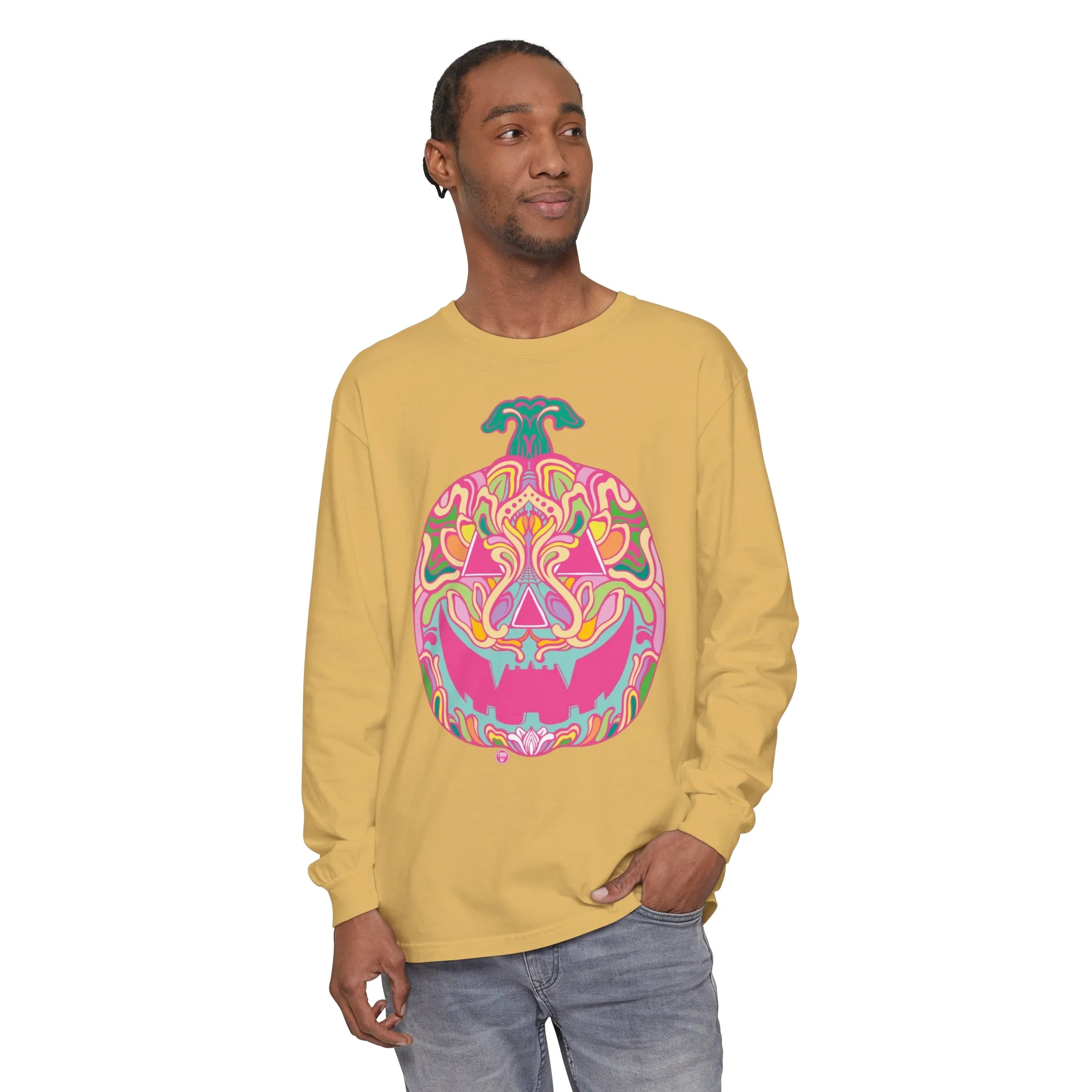 Pumpkinhead (CANDY) by Chaya Av Unisex Long Sleeve T-Shirt (16 Colors Available)