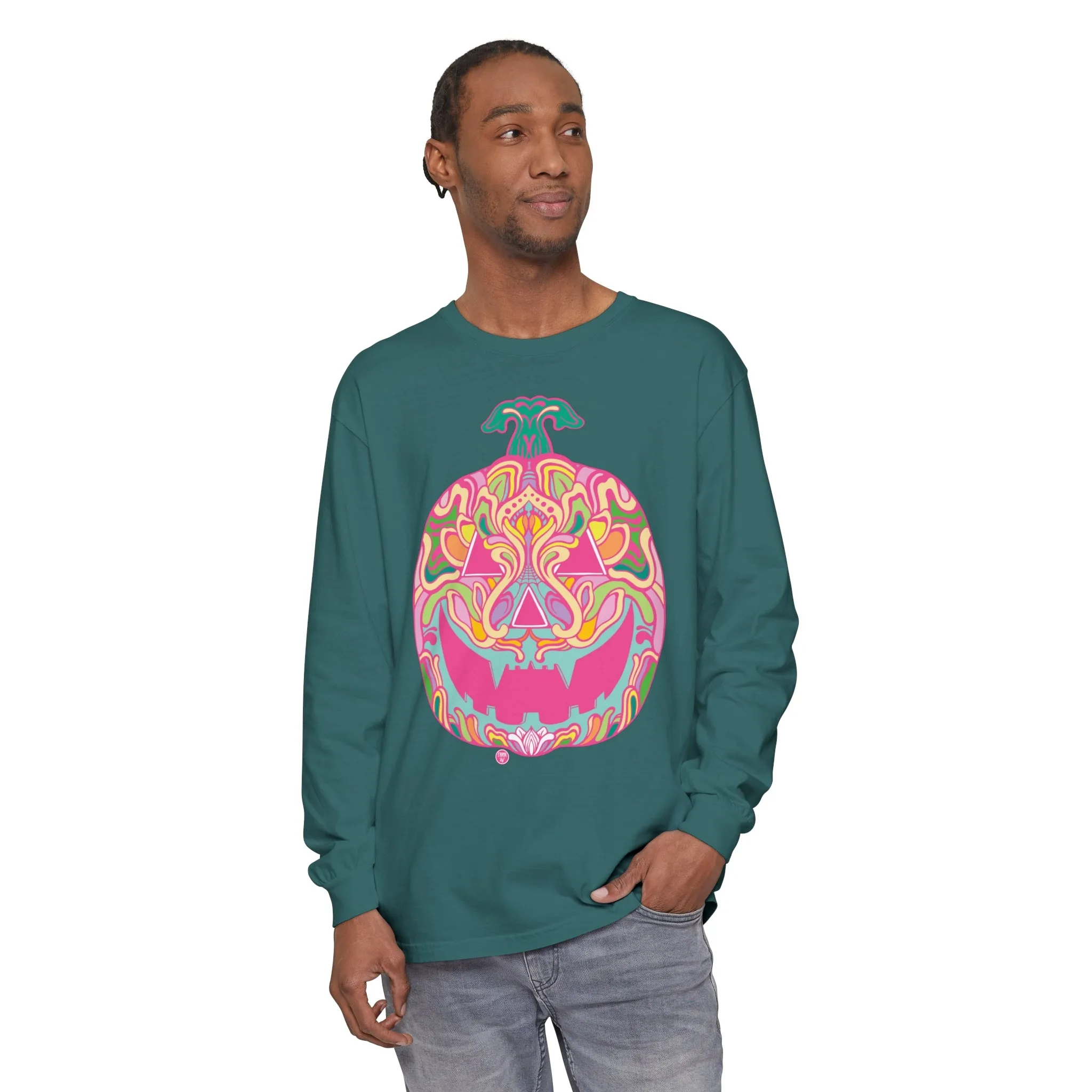 Pumpkinhead (CANDY) by Chaya Av Unisex Long Sleeve T-Shirt (16 Colors Available)