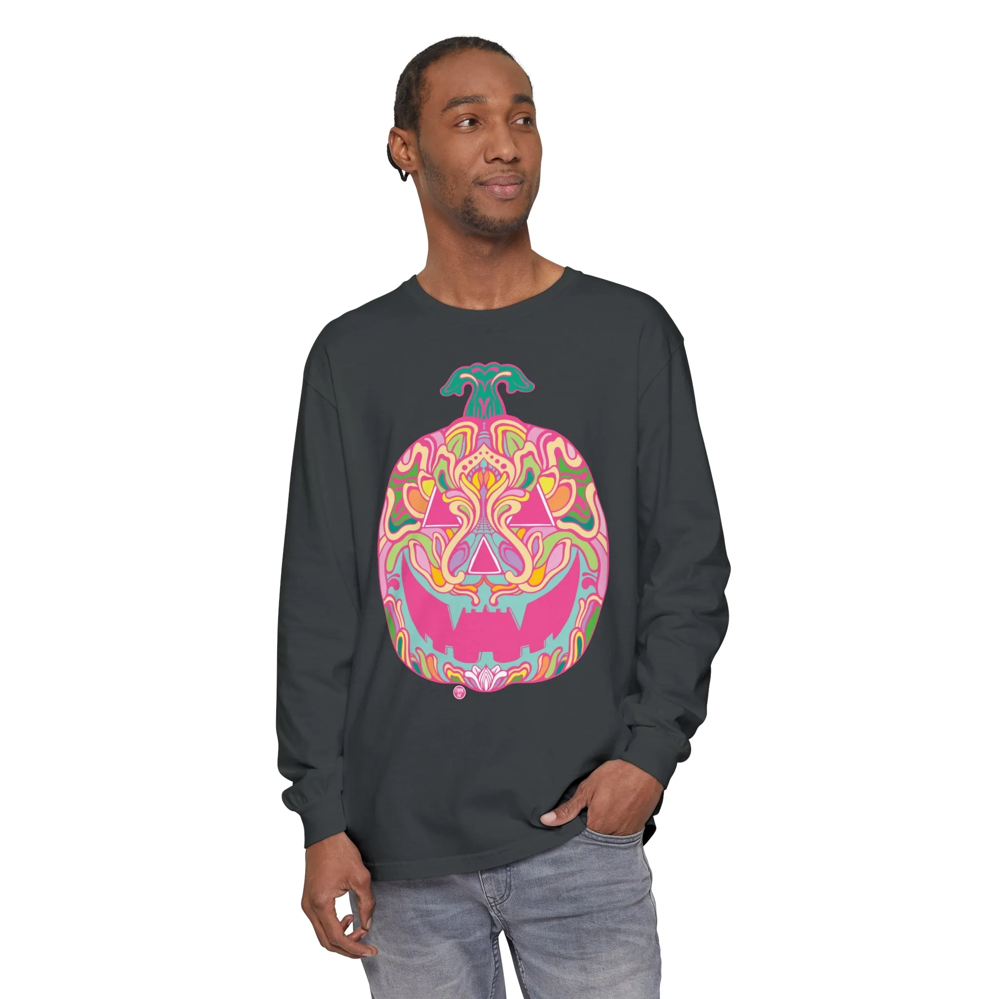 Pumpkinhead (CANDY) by Chaya Av Unisex Long Sleeve T-Shirt (16 Colors Available)