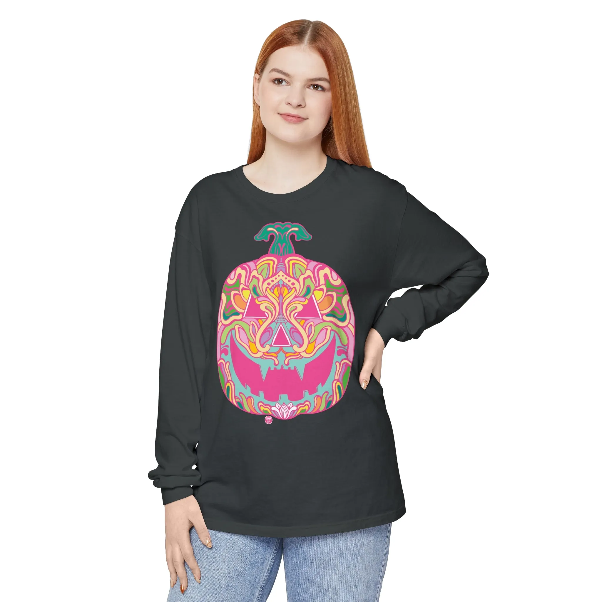 Pumpkinhead (CANDY) by Chaya Av Unisex Long Sleeve T-Shirt (16 Colors Available)