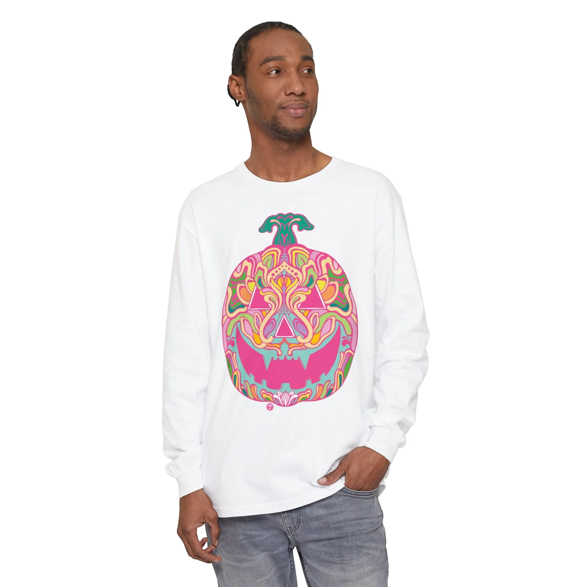 Pumpkinhead (CANDY) by Chaya Av Unisex Long Sleeve T-Shirt (16 Colors Available)